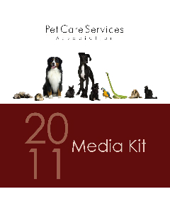 PCSA's Pet Services Journal Magazine Media Kit